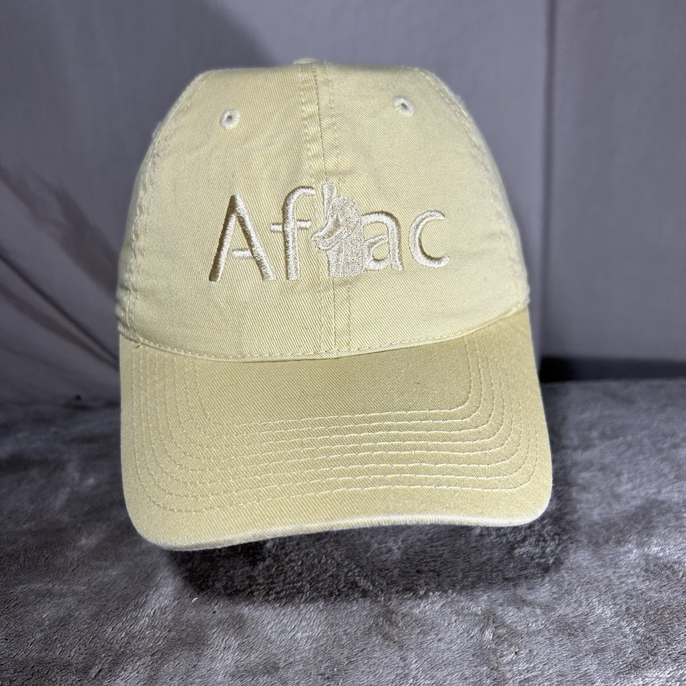 Aflac Duck Hat The Game Yellow Embroidered Logo Adjustable Strapback Cap